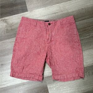 J. Crew Men's Pink Flat Front Shorts